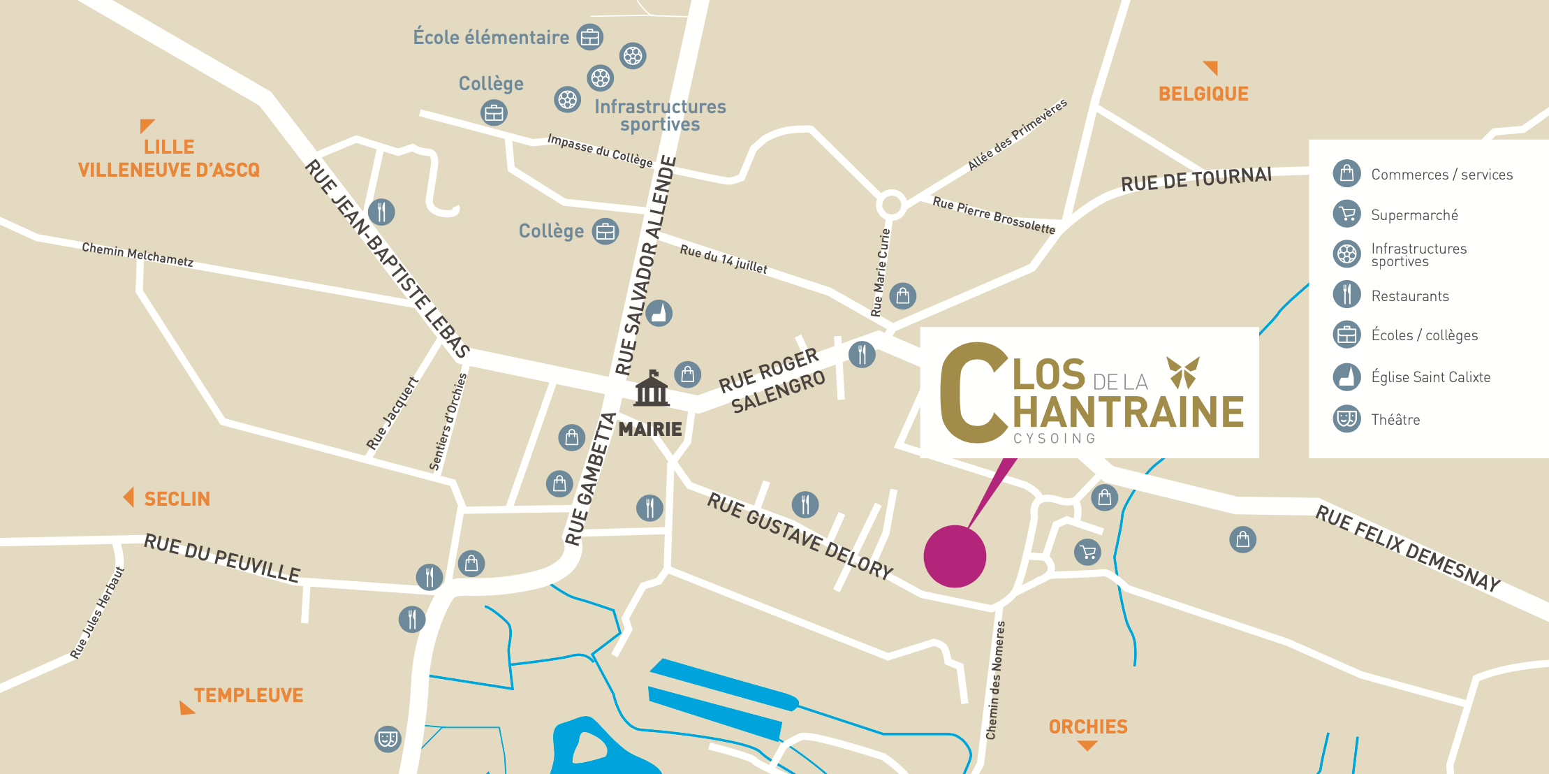 Google Map : LE CLOS DE LA CHANTRAINE